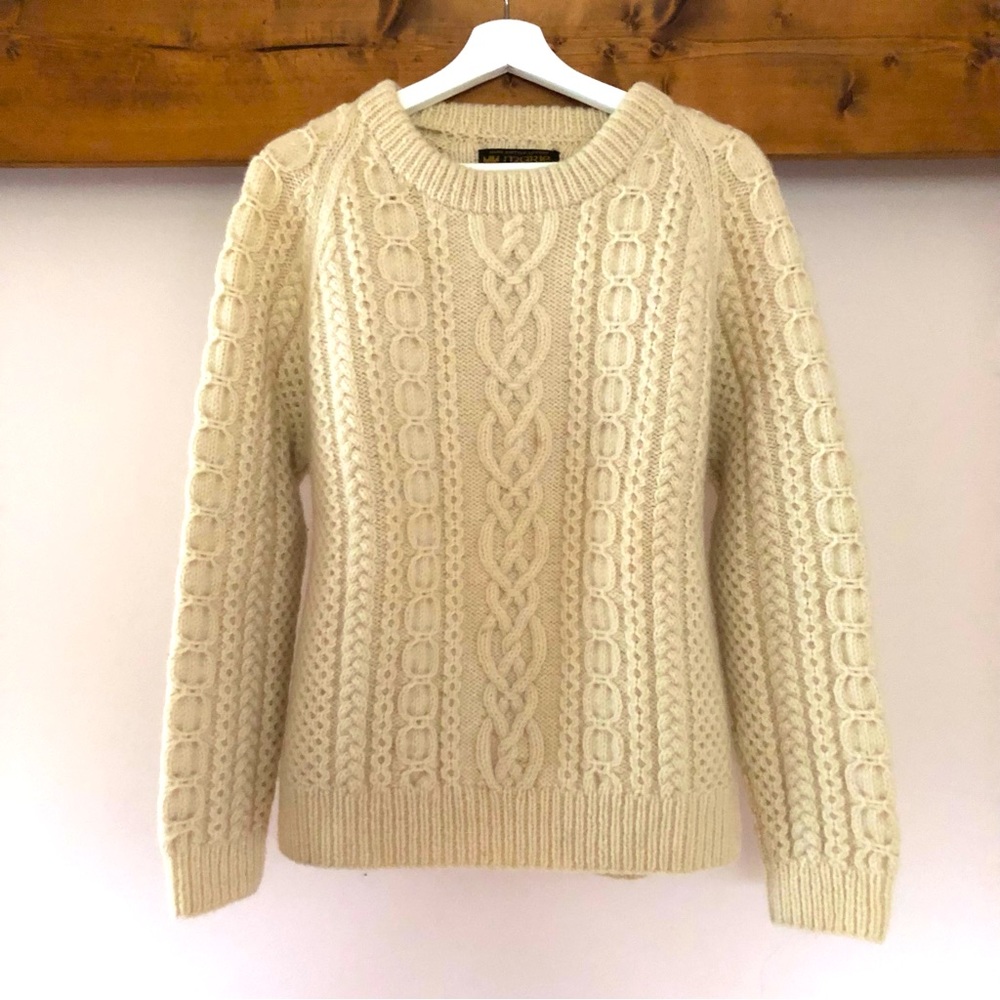 Vintage Scottish Hand Knitted Fisherman Sweater